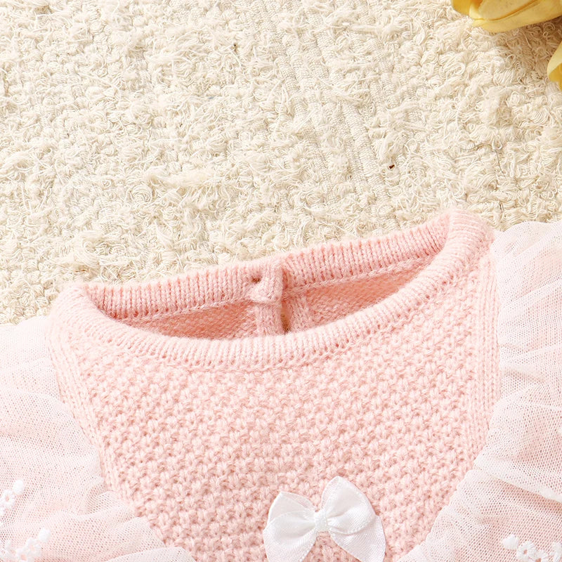 Pink Baby Rompers for Newborn Girls 0-18m Casual Outwear Infant Babies Long Sleeve Jumpsuits Overalls One Piece Toddler Playsuit